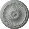 Ekena Millwork Flower Spiral Ceiling Medallion (Fits Canopies up to 2"), 12 1/4"OD x 2 1/4"P, Primed White CM12FL - alternate 1